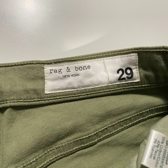 Rag & Bone High Rise Skinny cropped Jeans Sage colour-way women's size 27x22 - Picture 4 of 10